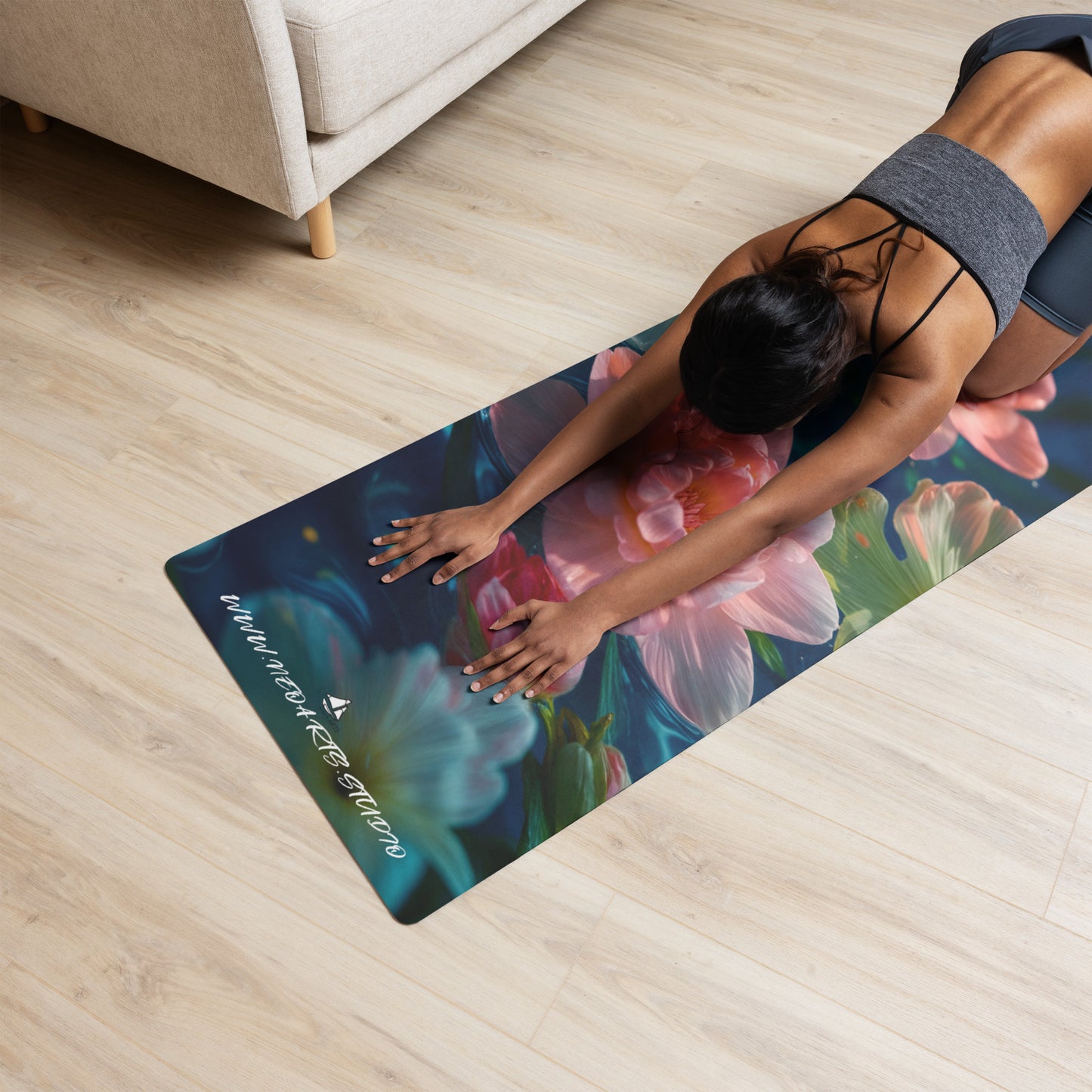Esterilla de yoga floral – calma natural en cada respiración
